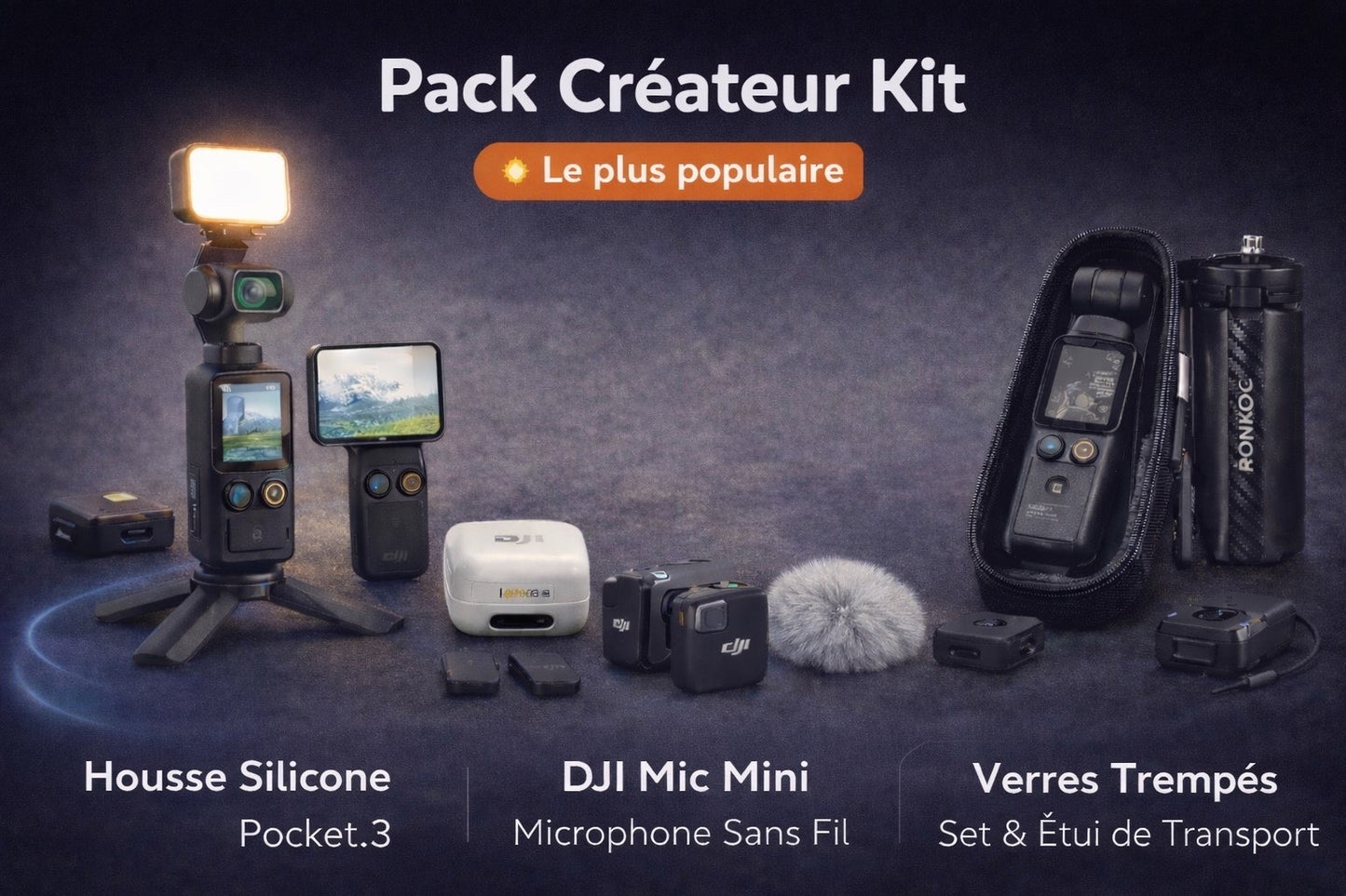 Offre DJI Pocket 3 Creator kit